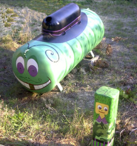 co-op owner's propane tank