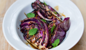 grilled red cabbage